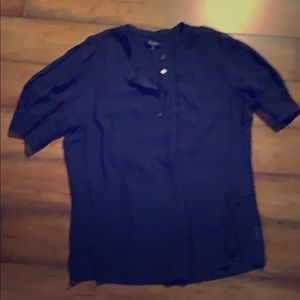 Something navy? Sweet little sheer blouse